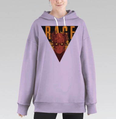 Ведомый гневом, Hoodie Long Oversize Fiolet