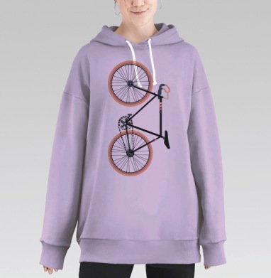 Велосипед, Hoodie Long Oversize Fiolet
