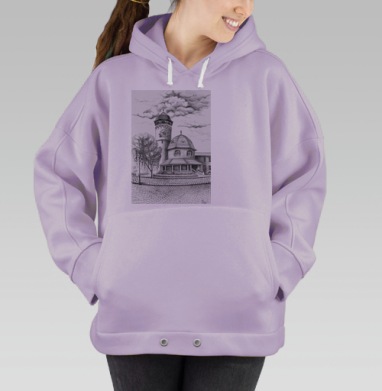 ВодонапорнаябашняСветлогорскАрхитектура2024, Hoodie Oversize Fiolet