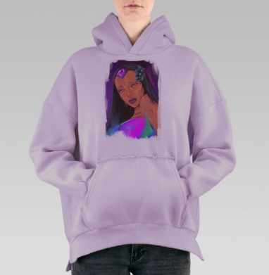 Волбу, Hoodie Oversize Fiolet, утепленная