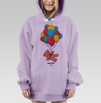 Воздушные шары детские, Hoodie Mjhigh Dig Mel, Fiolet, утепленная