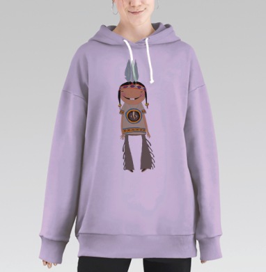 Я американец!, Hoodie Long Oversize Fiolet
