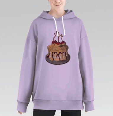 Яблочный пирог, Hoodie Long Oversize Fiolet