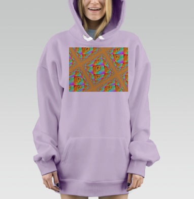 Яркие бабочки, Hoodie Mjhigh Dig Mel, Fiolet, утепленная