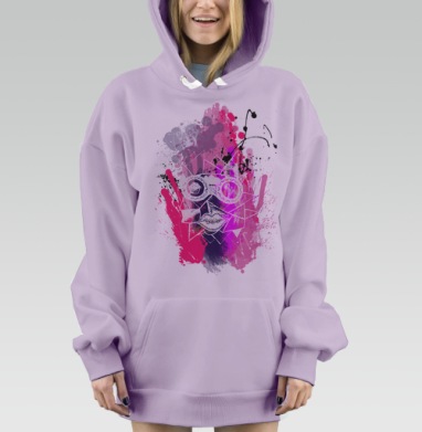 Яркое Лицо Сладости Морозное Лето, Hoodie Mjhigh Dig Mel, Fiolet, утепленная