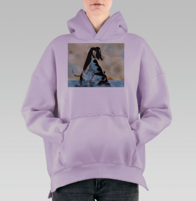 Альпинист, Hoodie Oversize Fiolet, утепленная