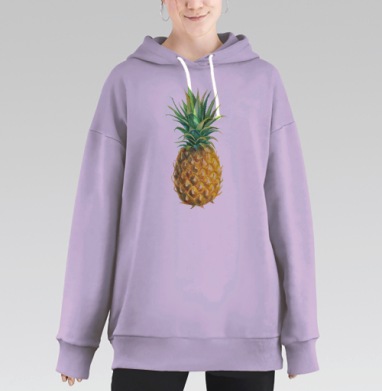 Ананас, Hoodie Long Oversize Fiolet