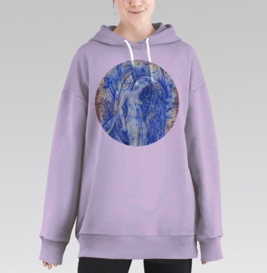 Ангел Сновидений, Hoodie Long Oversize Fiolet
