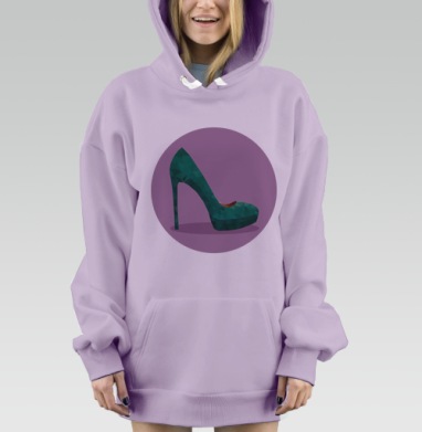 Бархатные туфли, Hoodie Mjhigh Dig Mel, Fiolet, утепленная