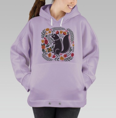 Белочка, Hoodie Oversize Fiolet