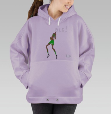 Беременна футболом, Hoodie Oversize Fiolet