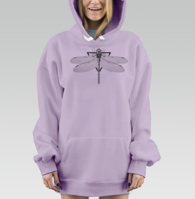 Большое коромысло, Hoodie Mjhigh Dig Mel, Fiolet, утепленная