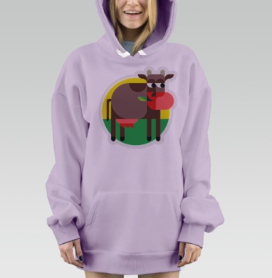 Бурёночка, Hoodie Mjhigh Dig Mel, Fiolet, утепленная