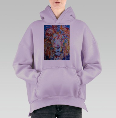 Царь, Hoodie Oversize Fiolet, утепленная