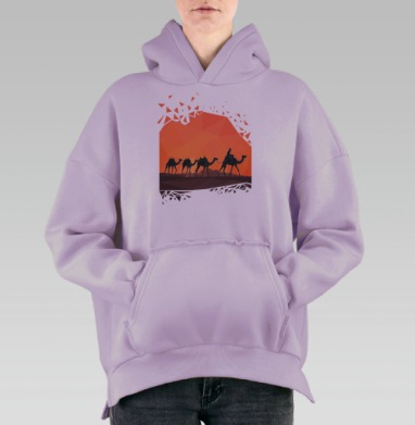 Caravan  / Караван, Hoodie Oversize Fiolet, утепленная
