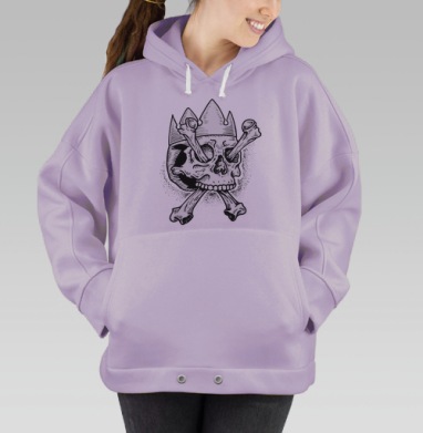 Череп короля, Hoodie Oversize Fiolet