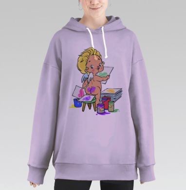 Через одно место, Hoodie Long Oversize Fiolet
