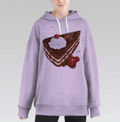 Черный лес, Hoodie Long Oversize Fiolet