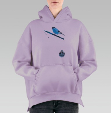Чирик, Hoodie Oversize Fiolet, утепленная