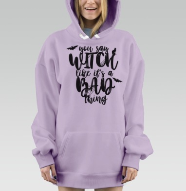 Что плохого в ведьмах, Hoodie Mjhigh Dig Mel, Fiolet, утепленная