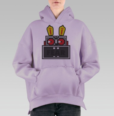 Детские кошмары, Hoodie Oversize Fiolet, утепленная