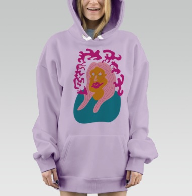 Девичье, Hoodie Mjhigh Dig Mel, Fiolet, утепленная