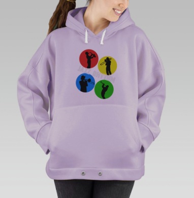 Джаз ритм, Hoodie Oversize Fiolet