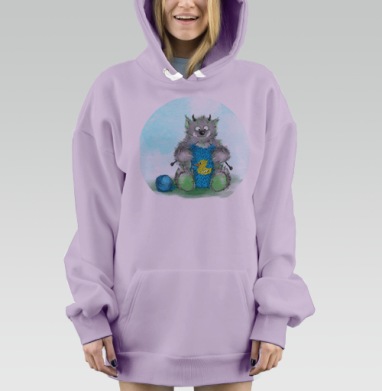 Добряк Бамбим, Hoodie Mjhigh Dig Mel, Fiolet, утепленная
