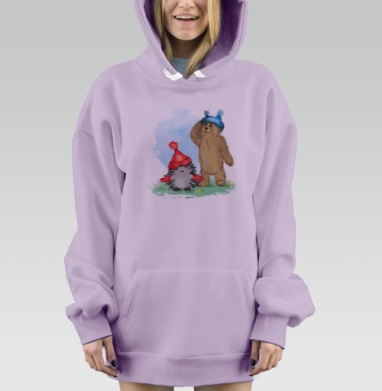 Друзья, Hoodie Mjhigh Dig Mel, Fiolet, утепленная
