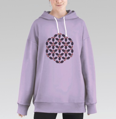 Дуб в потенциале, Hoodie Long Oversize Fiolet
