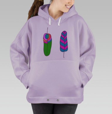 Два пера, Hoodie Oversize Fiolet
