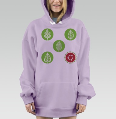 Экопять, Hoodie Mjhigh Dig Mel, Fiolet, утепленная