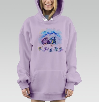 Эльбрус, Hoodie Mjhigh Dig Mel, Fiolet, утепленная