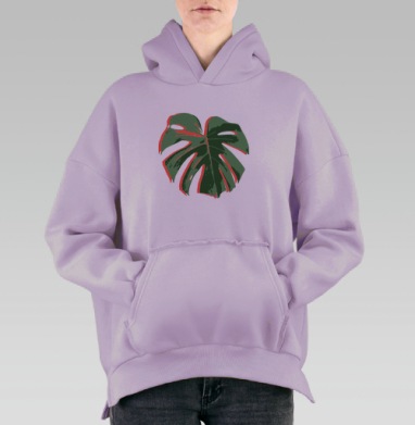Есть что-то прекрасное в лете, А с летом прекрасное в нас., Hoodie Oversize Fiolet, утепленная