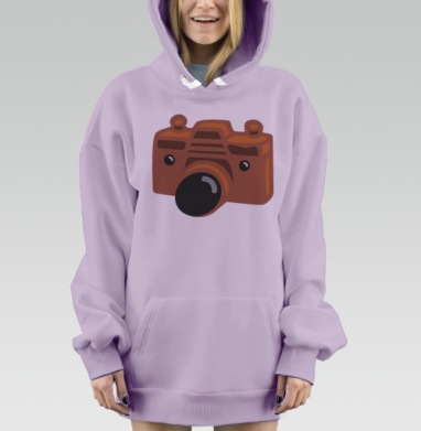 Фотомишка, Hoodie Mjhigh Dig Mel, Fiolet, утепленная