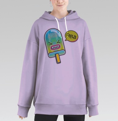 Frezeee / Мерзляш, Hoodie Long Oversize Fiolet