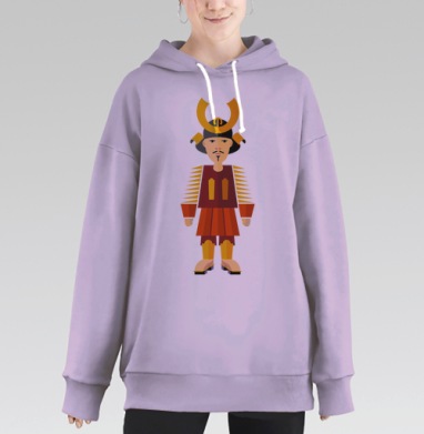 Жёлтый самурай, Hoodie Long Oversize Fiolet