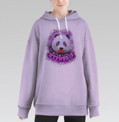 ГипноПанда, Hoodie Long Oversize Fiolet