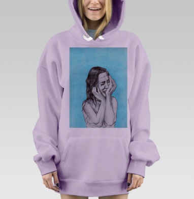 Голубые слёзы, Hoodie Mjhigh Dig Mel, Fiolet, утепленная