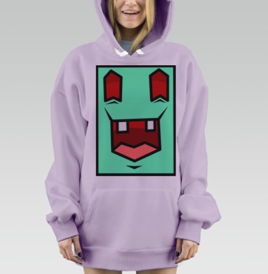 Happy ggg / Счастливый ggg, Hoodie Mjhigh Dig Mel, Fiolet, утепленная