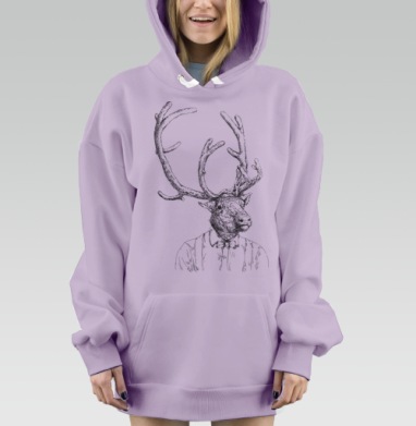 Hipster handdrawn deer / Хипстер олень нарисованный от руки - Магазин футболок orsinha - Дизайнерские принты