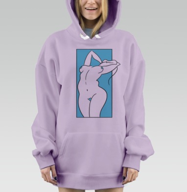 Игра форм, Hoodie Mjhigh Dig Mel, Fiolet, утепленная