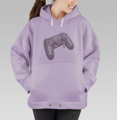 Игровой джойстик с современным дизайном и качеством, Hoodie Oversize Fiolet