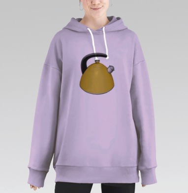 Kettle (Живая Азбука), Hoodie Long Oversize Fiolet