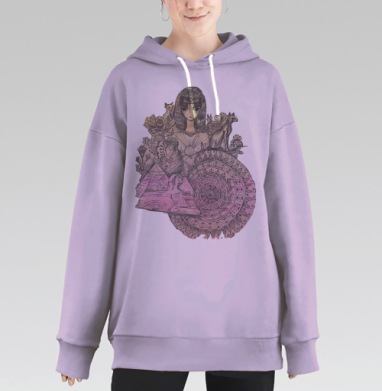 Клео, Hoodie Long Oversize Fiolet