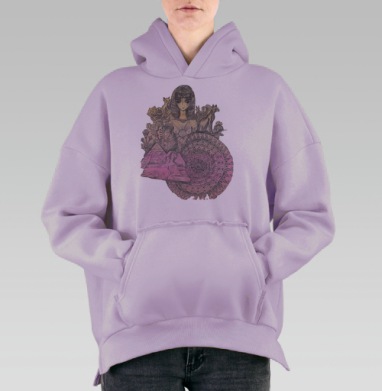 Клео, Hoodie Oversize Fiolet, утепленная