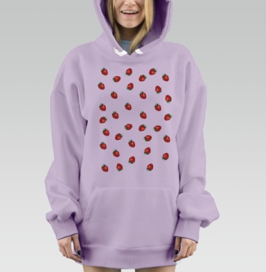 КЛУБНИКА  КЛУБНИКА, Hoodie Mjhigh Dig Mel, Fiolet, утепленная
