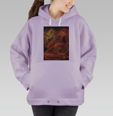 Комм, Hoodie Oversize Fiolet