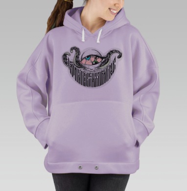 Кормите своих демонов, Hoodie Oversize Fiolet