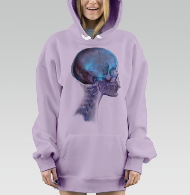 КосмоЧереп, Hoodie Mjhigh Dig Mel, Fiolet, утепленная